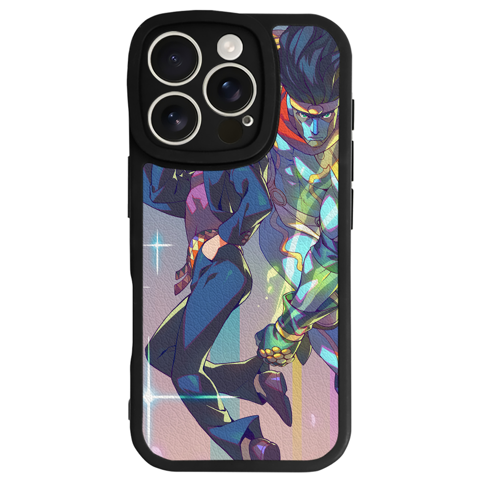 （画像用） ジョジョの奇妙な冒険 JoJo's Bizarre Adventure 【iPhone 16シリーズ対応】シリコンスマホケース（レザー調） 材質：シリコン